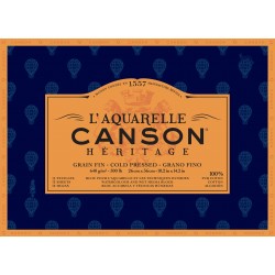 بلوك 26*36 هيرتج 640 غم كولد برس برتقالي قطن 100 % مصمغ 4 جوانب 12 ورقة